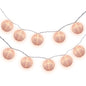 BLOWOUT 4" Pink Round Shimmering Nylon Lantern Party String Lights (8FT, Expandable)