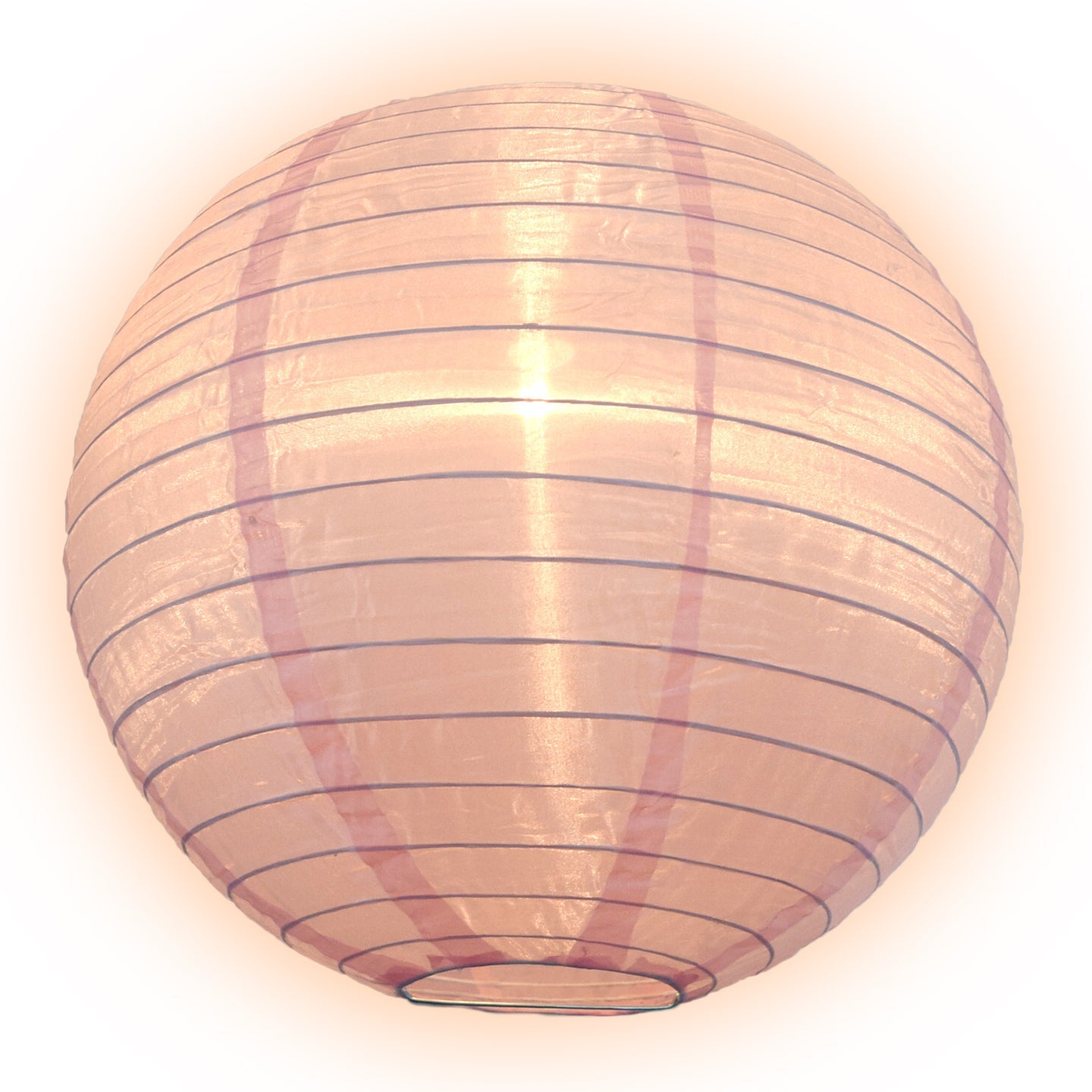 BLOWOUT 4" Pink Round Shimmering Nylon Lantern Party String Lights (8FT, Expandable)