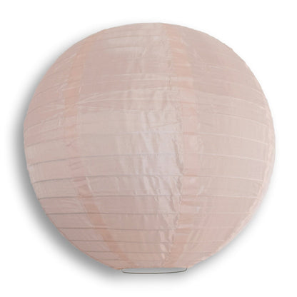 Rose Quartz Pink Shimmering Nylon Lantern, Even Ribbing, Durable, Hanging