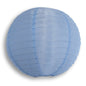 20" Serenity Blue Shimmering Nylon Lantern, Even Ribbing, Durable, Hanging