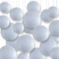 Ultimate 20-Piece White Nylon Lantern Party Pack - Assorted Sizes of 6", 8", 10", 12" (5 Round Lanterns Each) for Weddings, Events and Décor