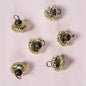 6 Pack | 1.25" Gold Lucy Mercury Glass Onion Shaped Ornaments Christmas Tree Decoration