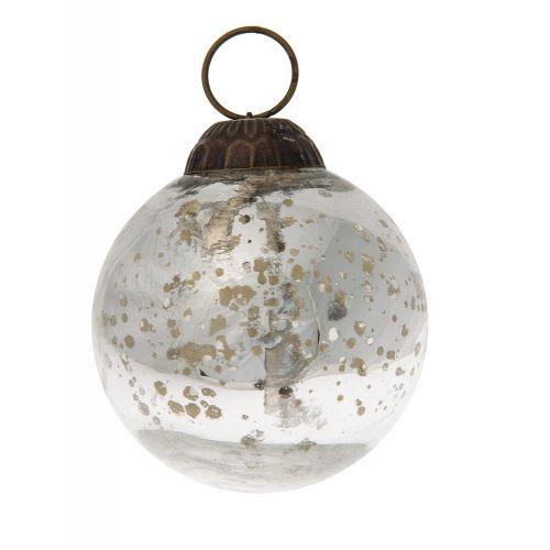 5 Pack | Silver Royal Chic Assorted Ornaments Set - Great Gift Idea, Vintage-Style Decorations for Christmas, Special Occasions, Home Decor and Parties