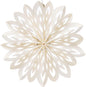 White Gardiente Mini Pizzelle Snowflake Ornament - PaperLanternStore.com - Paper Lanterns, Decor, Party Lights & More
