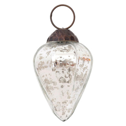 5 Pack | Silver Vintage Glam Assorted Ornaments Set - Great Gift Idea, Vintage-Style Decorations for Christmas, Special Occasions, Home Decor and Parties