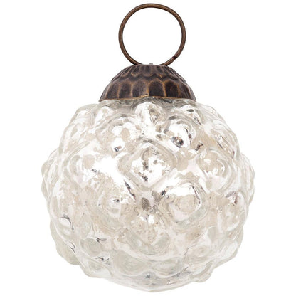 5 Pack | Silver Royal Chic Assorted Ornaments Set - Great Gift Idea, Vintage-Style Decorations for Christmas, Special Occasions, Home Decor and Parties