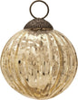 3" Gold Mona Mercury Glass Lined Ball Ornament Christmas Decoration