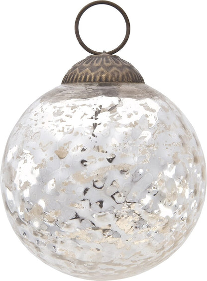 4 Pack | Silver Vintage Elegance Assorted Ornaments Set - Great Gift Idea, Vintage-Style Decorations for Christmas, Special Occasions, Home Decor and Parties