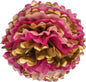 Mixed Pinks with Gold Tissue Paper Flower Pom Pom 15 inch - PaperLanternStore.com - Paper Lanterns, Decor, Party Lights & More