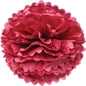 Wine Red 10 Inch Tissue Paper Flower Pom Pom - PaperLanternStore.com - Paper Lanterns, Decor, Party Lights & More