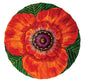 Hand Painted Poppy Flower Paper Parasol - PaperLanternStore.com - Paper Lanterns, Decor, Party Lights & More