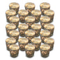 24 Pack | Vintage Mercury Glass Candle Holders (3-Inch, Caroline Design, Vertical Motif, Silver) - For use with Tea Lights - Home Decor, Parties and Wedding Decorations - PaperLanternStore.com - Paper Lanterns, Decor, Party Lights & More