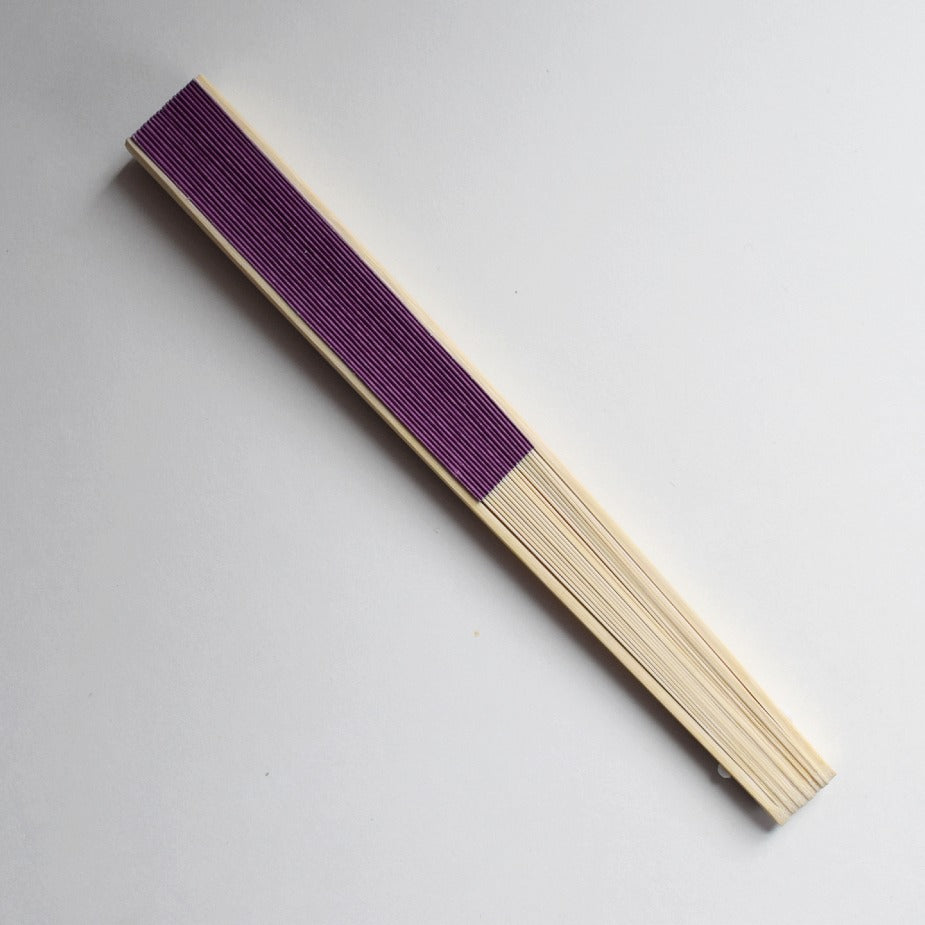 9" Violet Paper Hand Fans for Weddings, Premium Paper Stock (10 Pack)