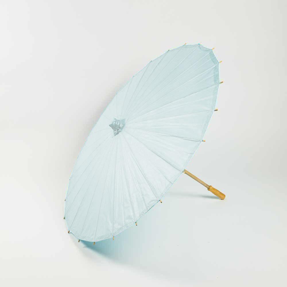 32" Arctic Spa Blue Paper Parasol Umbrella - PaperLanternStore.com - Paper Lanterns, Decor, Party Lights & More