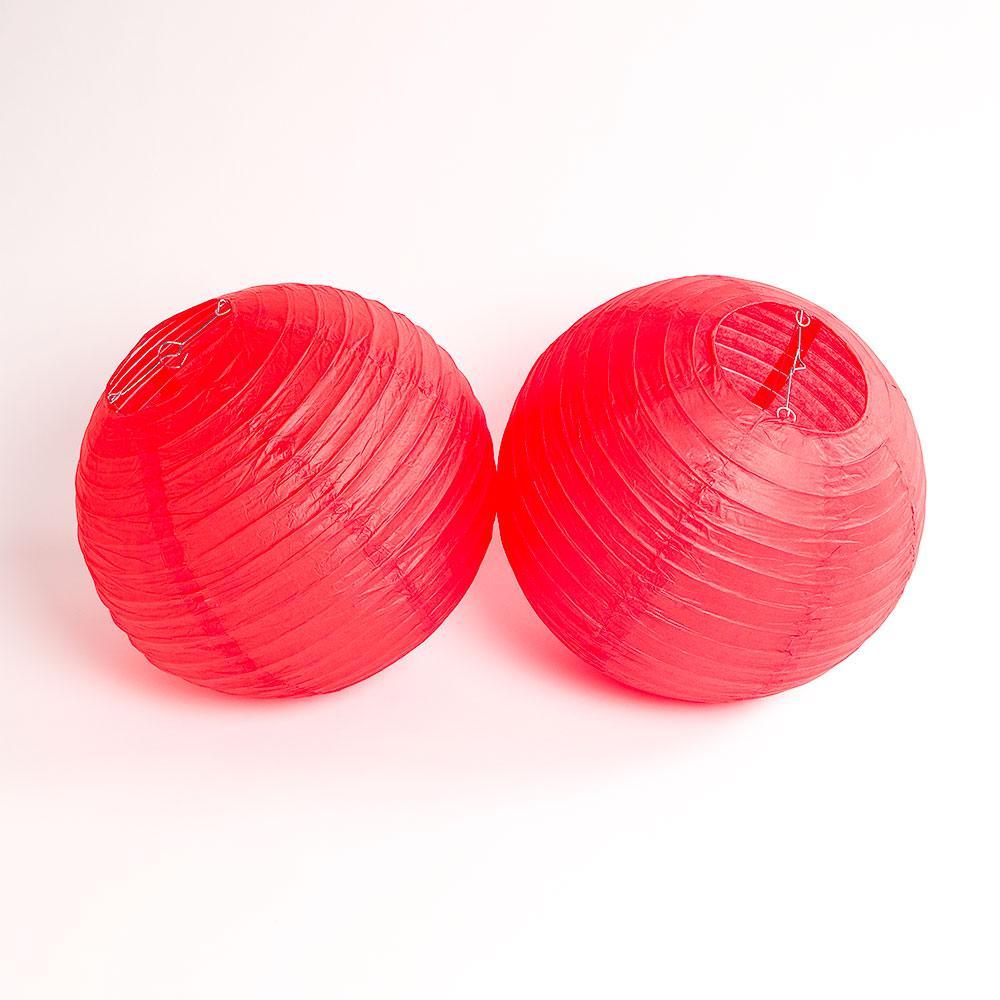 Arizona Pro Football Paper Lanterns 6pc Combo Tailgating Party Pack (Red/White)  - by PaperLanternStore.com - Paper Lanterns, Decor, Party Lights & More