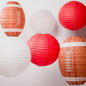 Arizona Pro Football Paper Lanterns 6pc Combo Tailgating Party Pack (Red/White)  - by PaperLanternStore.com - Paper Lanterns, Decor, Party Lights & More