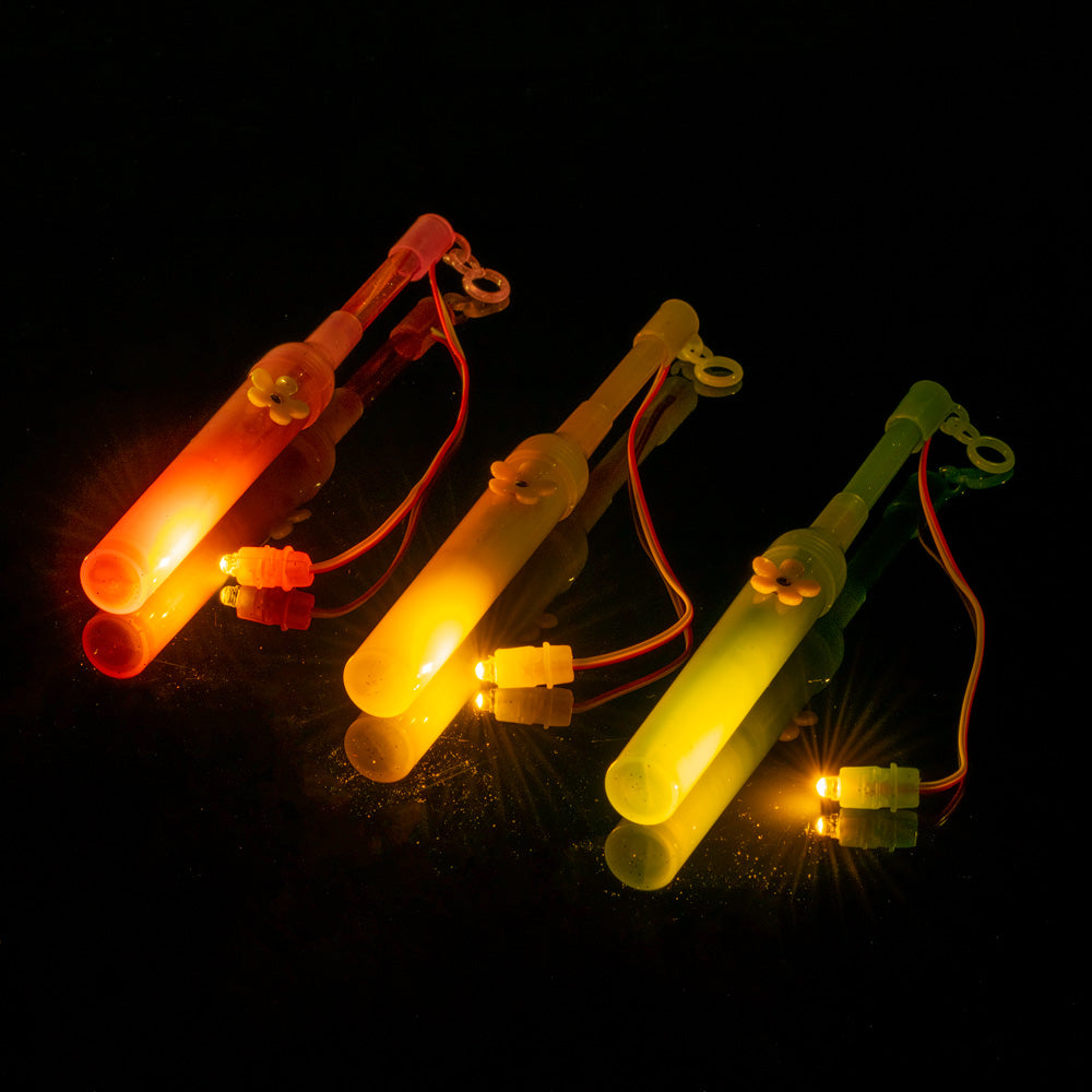 Assorted Kid's 8" Paper Lantern Holder Walking Stick and LED Light (Battery Operated, 12 PACK) - PaperLanternStore.com - Paper Lanterns, Decor, Party Lights & More