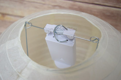 BULK PACK (10) 36" Beige / Ivory Jumbo Round Paper Lanterns, Even Ribbing, Chinese Hanging Wedding & PartyDecoration - PaperLanternStore.com - Paper Lanterns, Decor, Party Lights & More