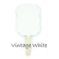 Blank Glossy White Vintage Paddle Fans for DIY Wedding Invitations and Programs SINGLE - PaperLanternStore.com - Paper Lanterns, Decor, Party Lights & More