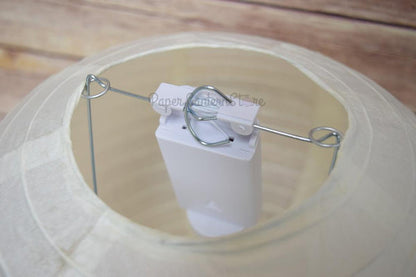 BULK PACK (12) 24" Silver Round Paper Lantern, Even Ribbing, Chinese Hanging Wedding & Party Decoration - PaperLanternStore.com - Paper Lanterns, Decor, Party Lights & More
