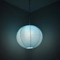 Fine Line Premium Paper Lantern Pendant Light Cord Kit with S14 Blue LED Bulb