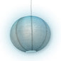 Fine Line Premium Paper Lantern Pendant Light Cord Kit with G50 Blue LED Bulb