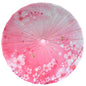 32" Butterfly Pink Cherry Blossom Nylon Parasol Umbrella with Elegant Handle