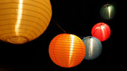 10" Cinco de Mayo / Fiesta Shimmering Nylon Lantern String Light for Parties, Birthdays and any occasion (31 FT) - PaperLanternStore.com - Paper Lanterns, Decor, Party Lights & More