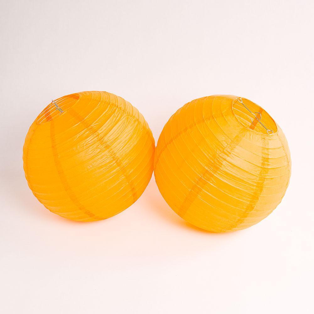 Cleveland Pro Football Paper Lanterns 6pc Combo Tailgating Party Pack (Brown/Orange) - by PaperLanternStore.com - Paper Lanterns, Decor, Party Lights & More