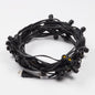 (Cord Only) 50 Socket Outdoor Commercial DIY String Light 54 FT Black Cord w/ E12 C7 Base, Weatherproof - Luna Bazaar | Boho & Vintage Style Decor
