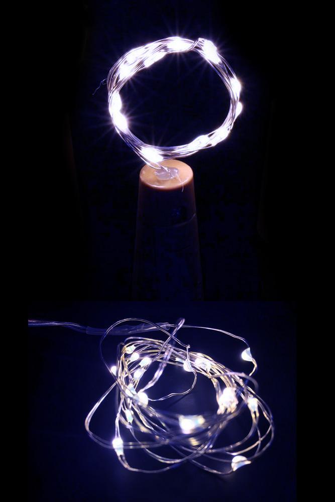 3 Pack | 3 Ft 20 Super Bright Cool White LED Battery Operated Wine Bottle lights With Cork DIY Fairy String Light For Home Wedding Party Decoration