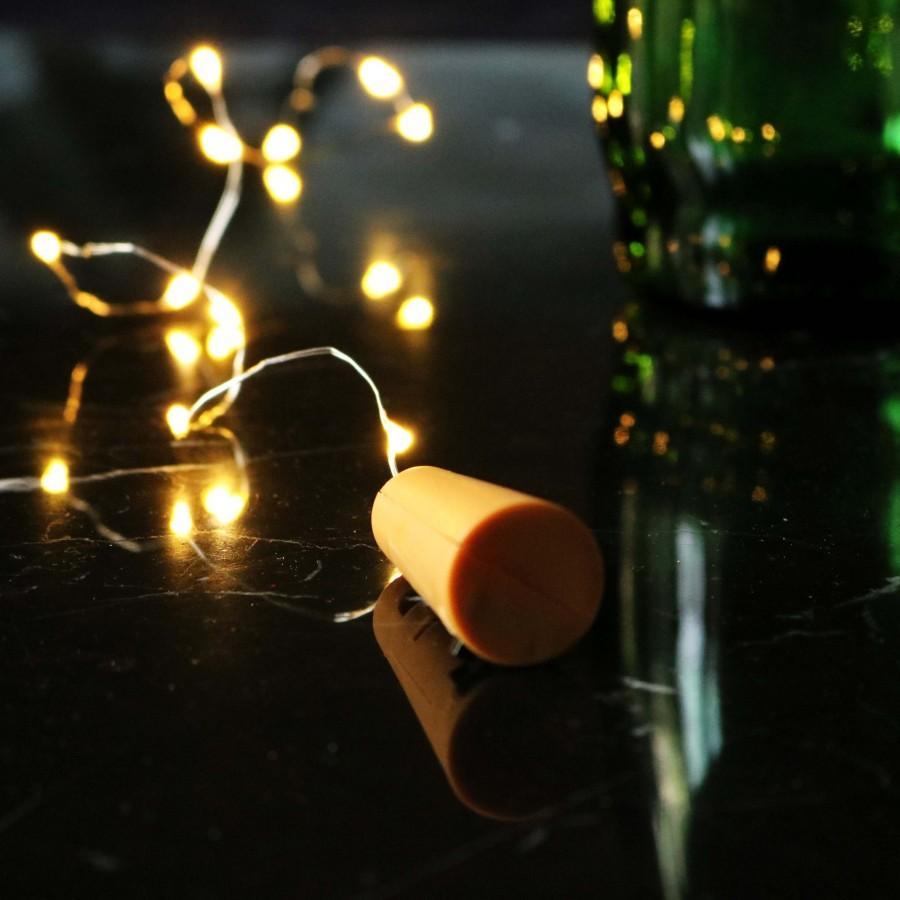 3 Ft 20 Super Bright Warm White LED Battery Operated Wine Bottle lights With Cork DIY Fairy String Light For Home Wedding Party Decoration