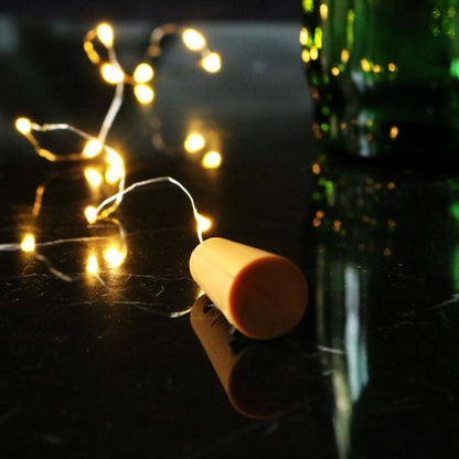 3 Ft 20 Super Bright Warm White LED Battery Operated Wine Bottle lights With Cork DIY Fairy String Light For Home Wedding Party Decoration