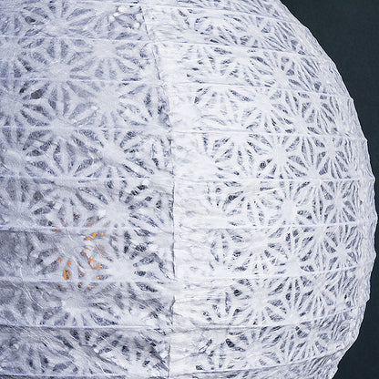 BULK PACK (3) 12" White Daisy Japanese Kozo Unryu Fibrous Paper Lantern Shade, Hanging Decoration - PaperLanternStore.com - Paper Lanterns, Decor, Party Lights & More