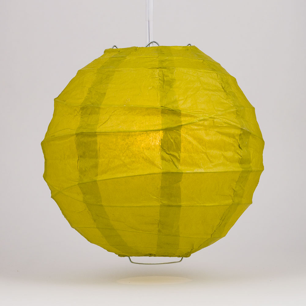 24" Pear Round Paper Lantern, Crisscross Ribbing, Chinese Hanging Wedding & Party Decoration - PaperLanternStore.com - Paper Lanterns, Decor, Party Lights & More