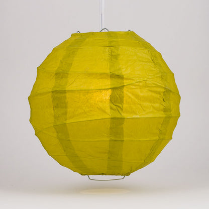 24" Pear Round Paper Lantern, Crisscross Ribbing, Chinese Hanging Wedding & Party Decoration - PaperLanternStore.com - Paper Lanterns, Decor, Party Lights & More