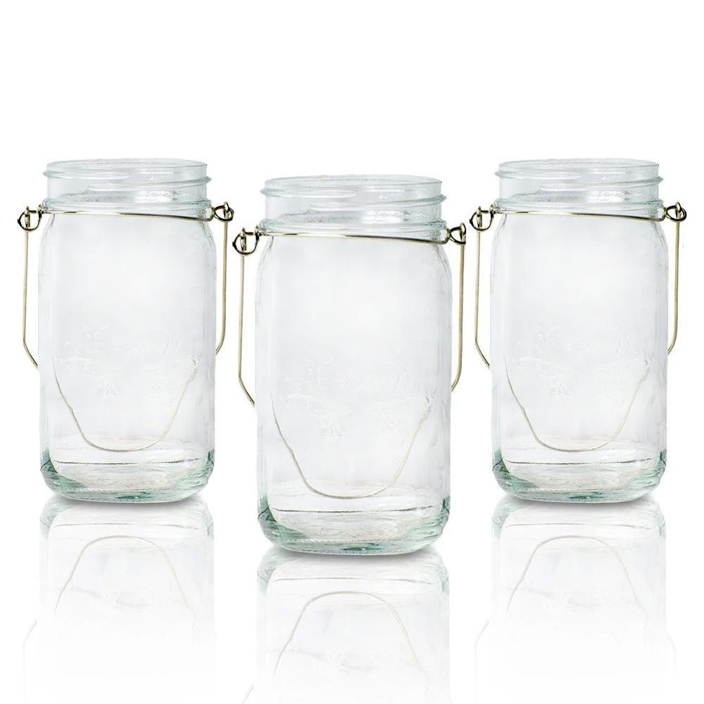 6-Pack Mason Jars with Handle for DIY Crafts, 16oz / 32oz - Various Colors and Sizes Available - PaperLanternStore.com - Paper Lanterns, Decor, Party Lights & More