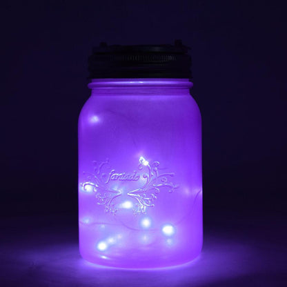 SINGLE Fantado Regular Mouth Frosted Lavender Mason Jar w/ Handle, 16oz / 1 Pint - PaperLanternStore.com - Paper Lanterns, Decor, Party Lights & More