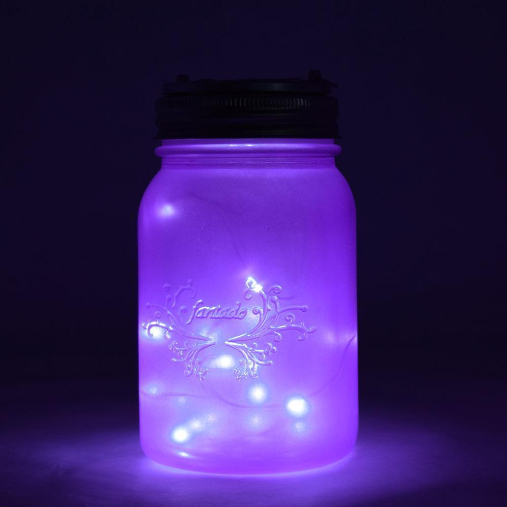 BLOWOUT (6-Pack) Fantado Regular Mouth Frosted Lavender Mason Jar w/ Handle, 16oz / 1 Pint - PaperLanternStore.com - Paper Lanterns, Decor, Party Lights & More