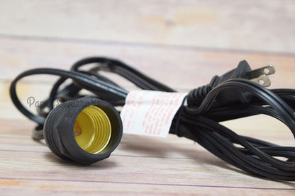 BULK PACK (6) Single Socket Pendant Light Commercial Grade Outdoor Cord Kits (11FT, Black) - PaperLanternStore.com - Paper Lanterns, Decor, Party Lights & More