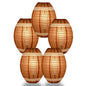 5 PACK | Football Paper Lantern Shaped Sports Hanging Decoration - PaperLanternStore.com - Paper Lanterns, Decor, Party Lights & More
