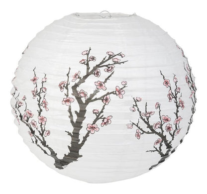 16" Cherry Blossom Sakura 6pc Paper Lantern Party Pack - PaperLanternStore.com - Paper Lanterns, Decor, Party Lights & More