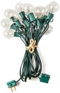 25 ft. Green 25-Socket Globe String Lights with 12 inch spacing (5 watt light bulbs included) - PaperLanternStore.com - Paper Lanterns, Decor, Party Lights & More