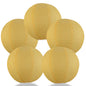 BULK PACK (5) 18" Gold Yellow Shimmering Nylon Lantern, Even Ribbing, Durable, Hanging