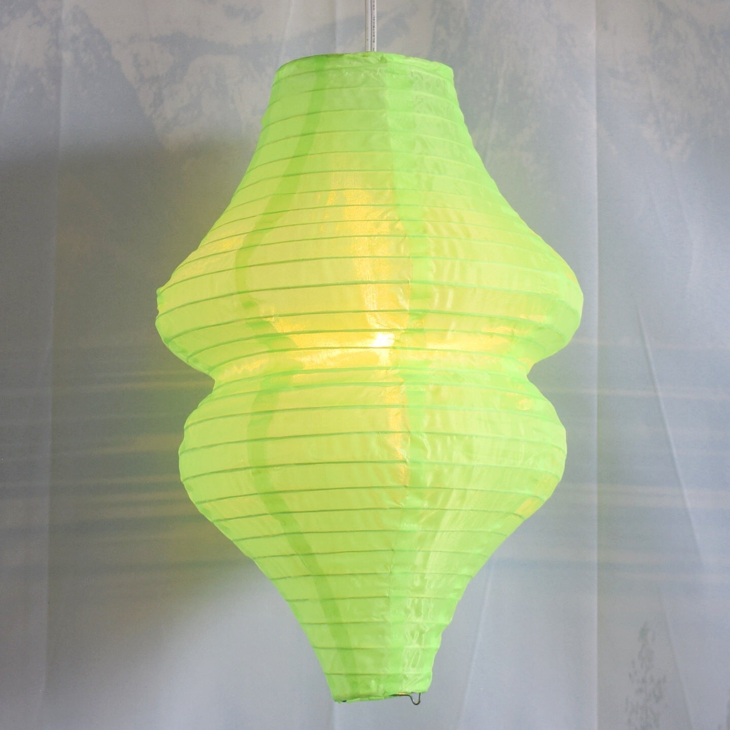 Neon Green Beehive Unique Shaped Nylon Lantern, 10-inch x 14-inch