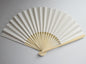 9" Beige / Ivory Paper Hand Fans for Weddings, Premium Paper Stock (10 Pack)