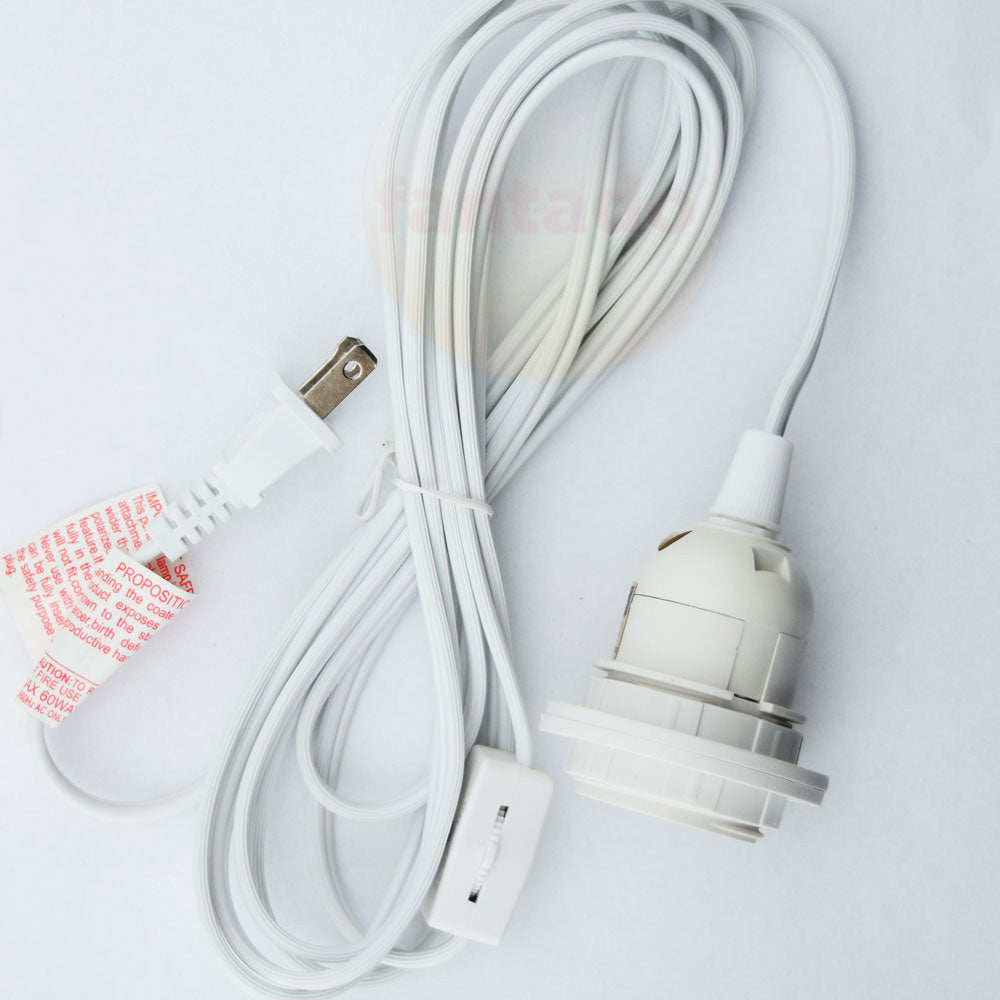 Fantado Frosted Lavender Mason Jar Pendant Light Kit, Wide Mouth, White Cord, 15FT - PaperLanternStore.com - Paper Lanterns, Decor, Party Lights & More
