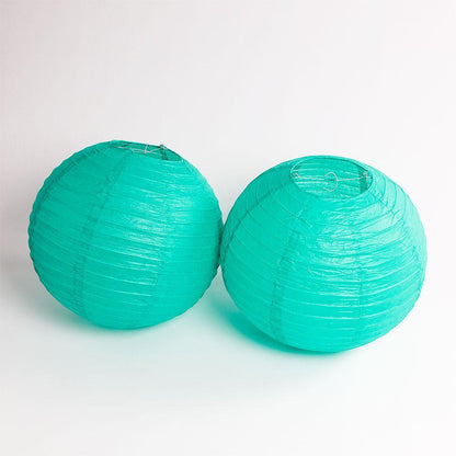 Jacksonville Pro Football Paper Lanterns 6pc Combo Tailgating Party Pack (Black/Teal)  - by PaperLanternStore.com - Paper Lanterns, Decor, Party Lights & More