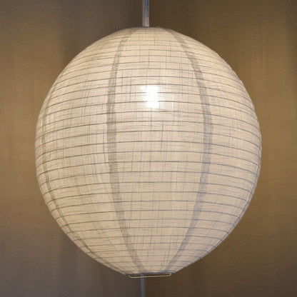 Kawaii Shaped Linen Fabric Lantern Lampshade, Handcrafted, Durable, White Beige (16"W x 20"H)