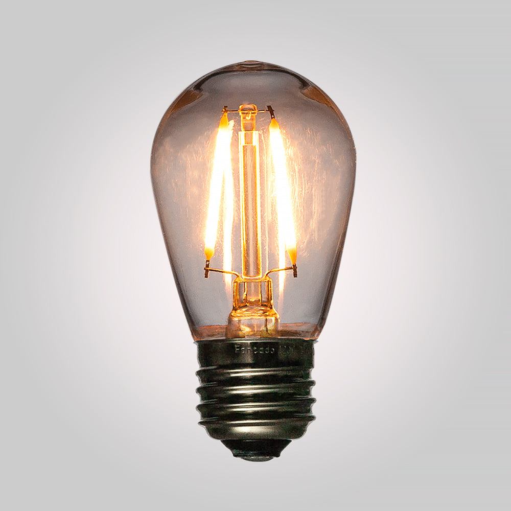 CORD + SHATTERPROOF BULB | White Pendant Light Lamp Cord Combo Kit, Switch, S14 Warm White Bulb
